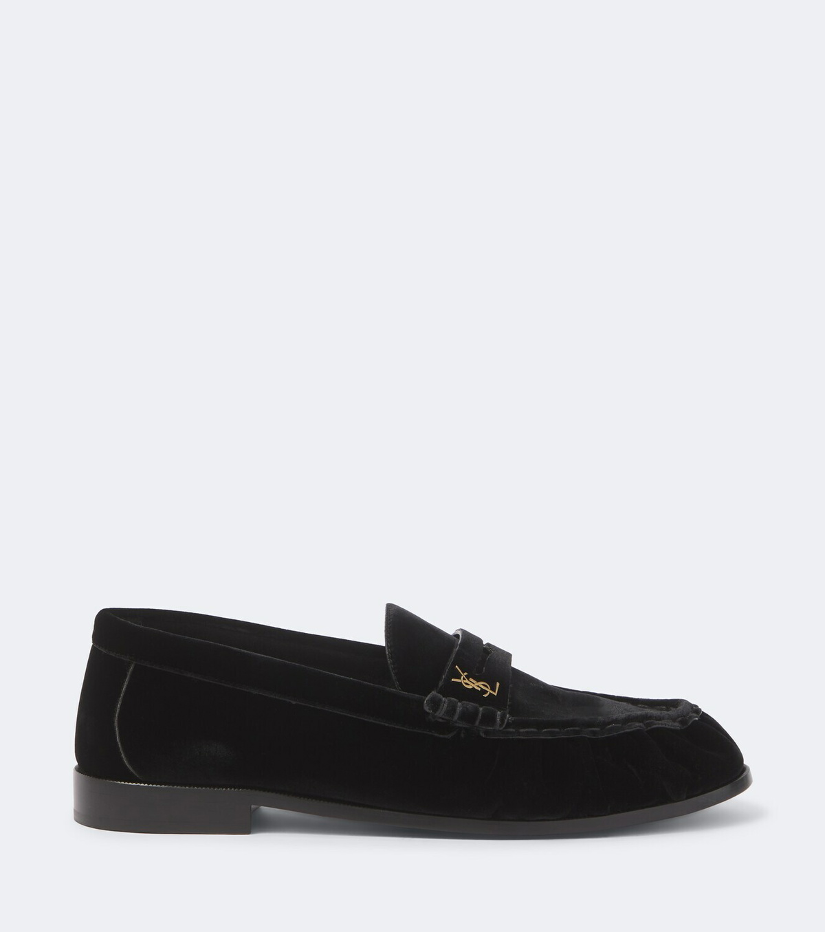 Saint Laurent Le Loafer velvet penny loafers