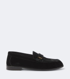 Saint Laurent Le Loafer velvet penny loafers