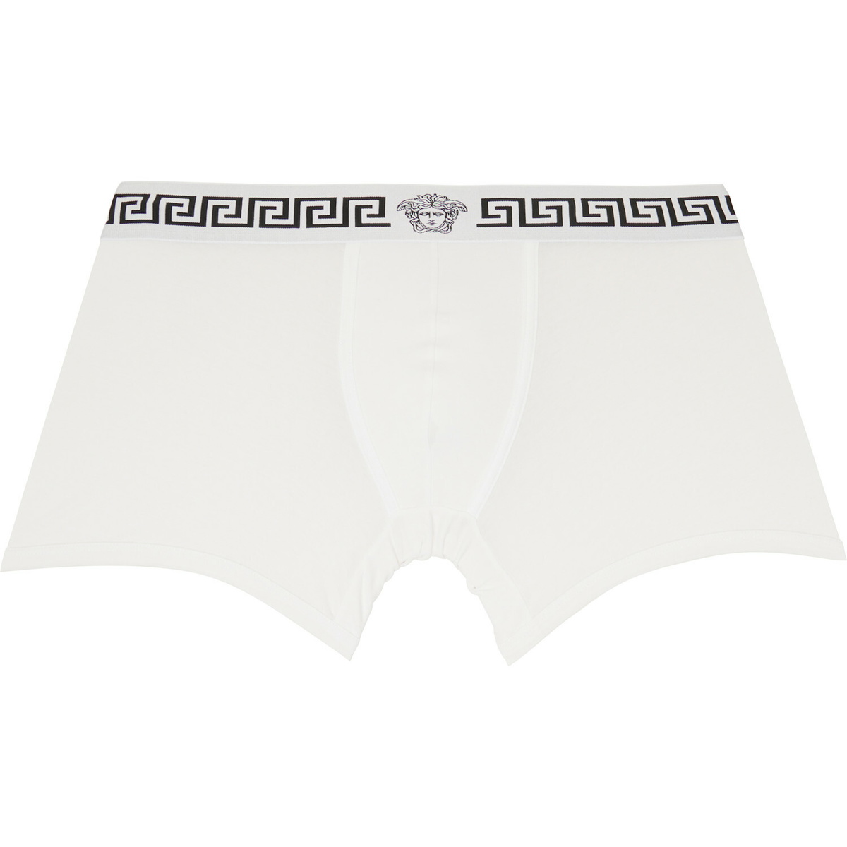 Versace Two-Pack White & Black Jersey Boxer Briefs