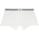 Versace Two-Pack White & Black Jersey Boxer Briefs