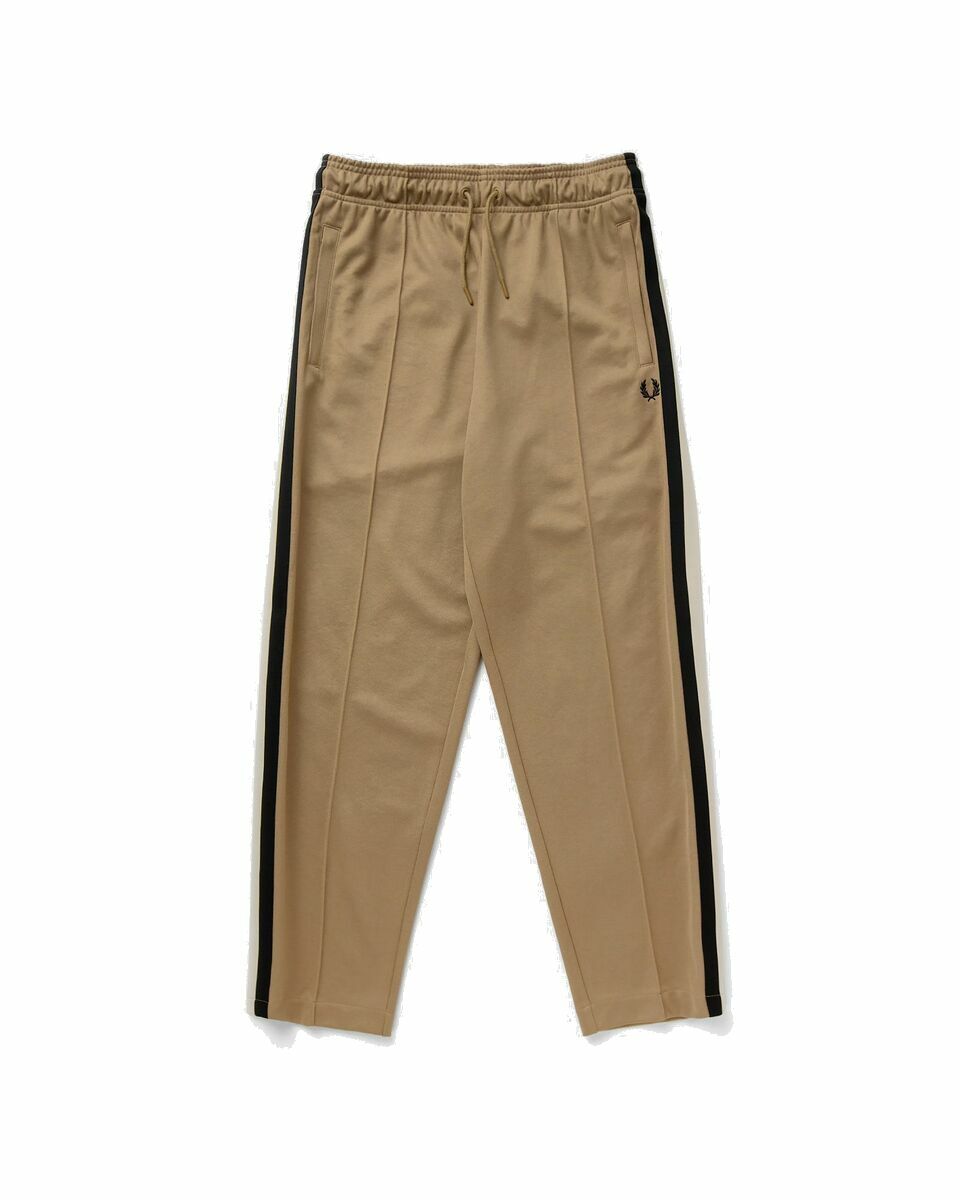 Photo: Fred Perry Tape Detail Track Pant Beige - Mens - Track Pants