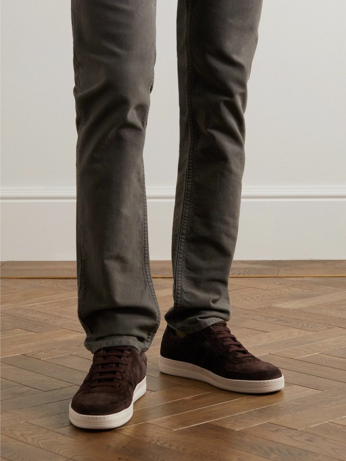 TOM FORD - Radcliffe Suede Sneakers - Brown
