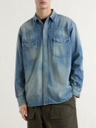 A.PRESSE - Vintage Western Denim Shirt - Blue