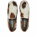 Acne Studios Women's Babi Due Hairy Loafer Shoes in Multi Brown