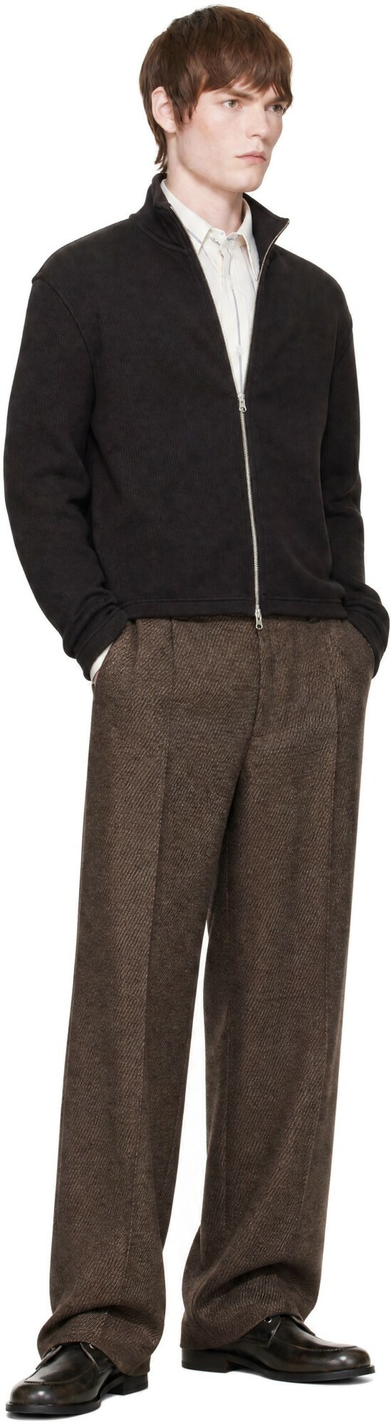 ANOTHER ASPECT Brown Another 3.0 Sweatshirt