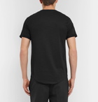 Balmain - Slim-Fit Logo-Flocked Cotton-Jersey T-Shirt - Men - Black