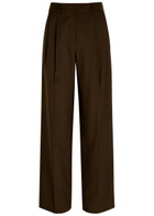 Esse Studios Onus Pleated Woven Trousers Brown