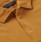 Thom Sweeney - Garment-Dyed Cotton-Pique Polo Shirt - Yellow