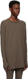 Boris Bidjan Saberi Khaki Object-Dyed Long Sleeve T-Shirt