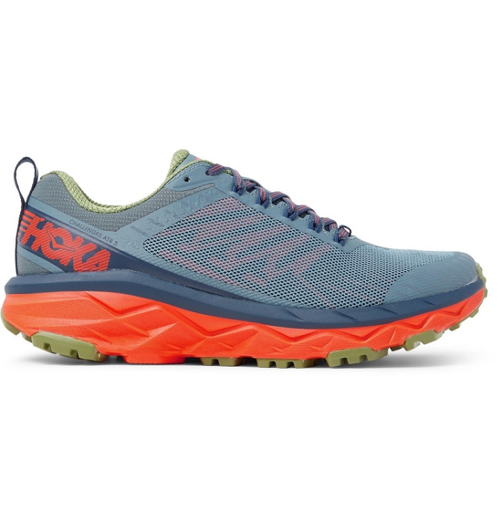 Photo: Hoka One One - Challenger ATR 5 Rubber-Trimmed Mesh Trail Running Sneakers - Blue