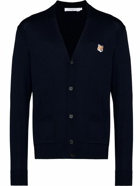 MAISON KITSUNE' - Fox Head Logo Wool Cardigan