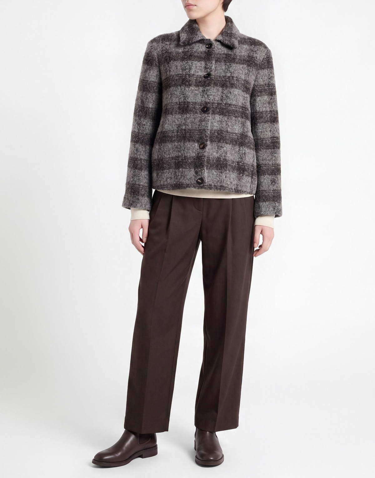 Peserico Womens Coat in Grey