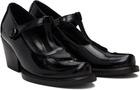 OPEN YY Black Western Cutout Mary Jane Heels