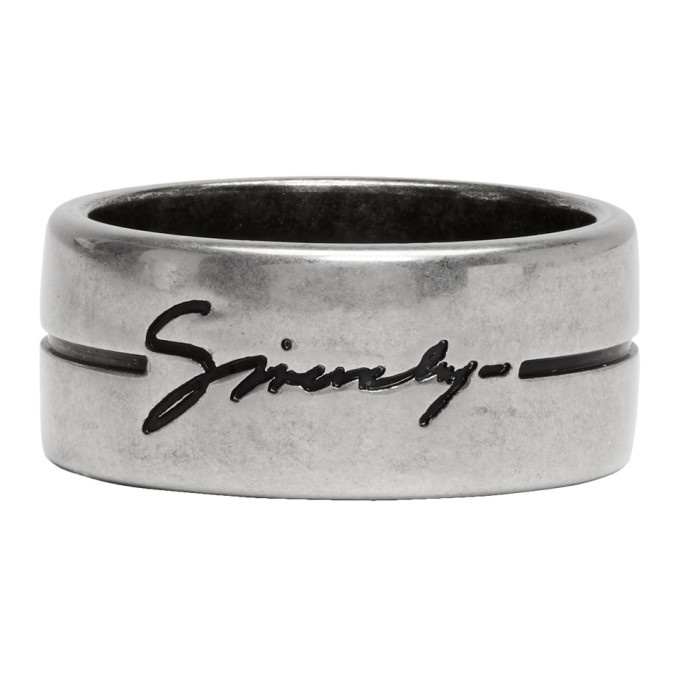 Photo: Givenchy Silver Signature Logo Ring