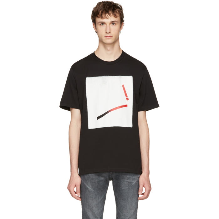 Photo: Maison Margiela Black Loose Graphic T-Shirt