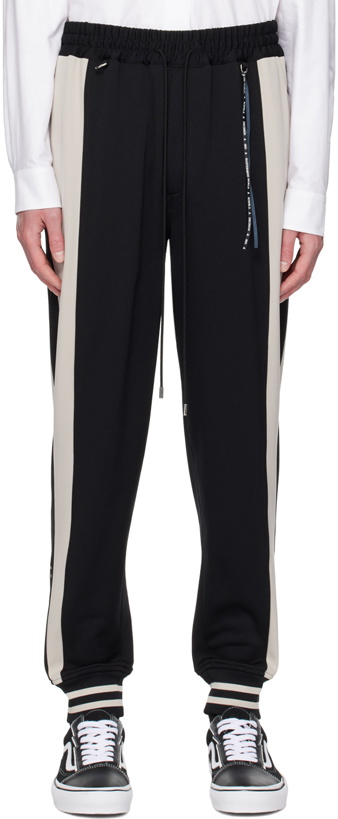 Photo: mastermind WORLD Black & Off-White Sideline Lounge Pants