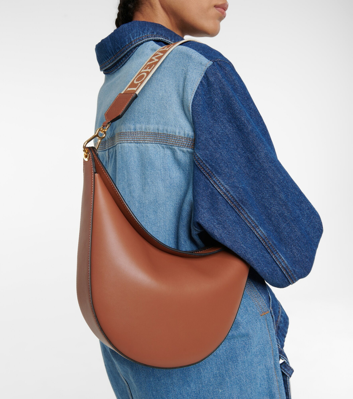 Loewe Luna Leather Shoulder Bag