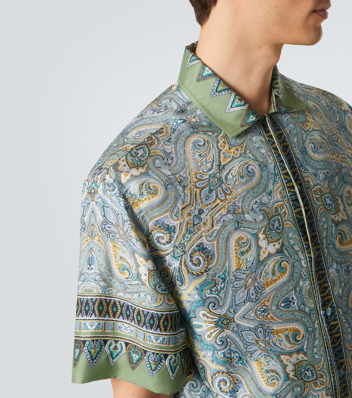 Etro Paisley silk twill shirt