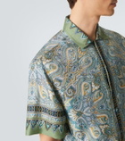 Etro Paisley silk twill shirt