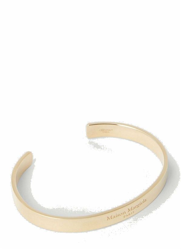Photo: Maison Margiela - Logo-Engraved Bracelet in Gold