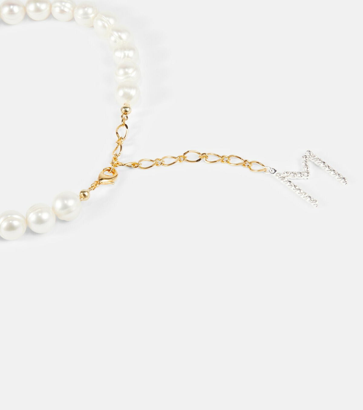 Magda Butrym - Pearl and crystal-embellished choker