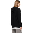 Rick Owens Black Tower Pullover Hoodie