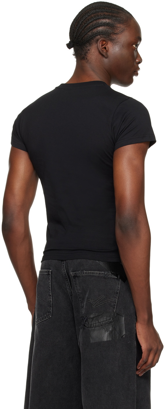 Martine Rose Black Shrunken T-Shirt Martine Rose