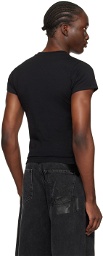 Martine Rose Black Shrunken T-Shirt