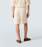 Commas Crochet floral-appliqué open-knit Bermuda shorts