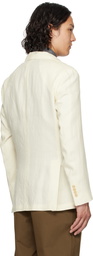 Polo Ralph Lauren Off-White Polo Soft Tailored Linen Blazer
