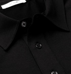 The Row - Si Cotton-Jersey Polo Shirt - Black