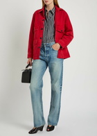 Nili Lotan Leroy Denim Jacket Red