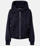 Simone Rocha Turbo embellished wool-blend hoodie