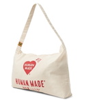 Human Made - Logo-Print Cotton-Canvas Tote Bag - White