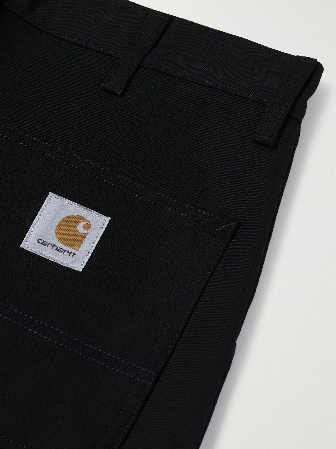 Carhartt WIP - Single Knee Straight-Leg Organic Cotton-Canvas Trousers - Black