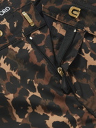 TOM FORD - Slim-Fit Short-Length Leopard-Print Swim Shorts - Brown