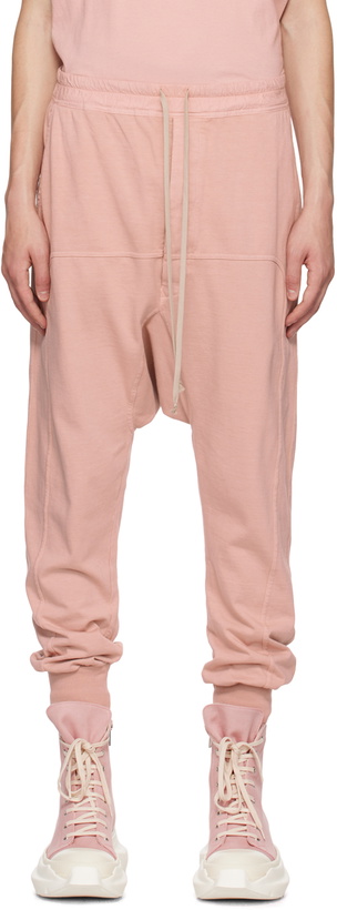 Photo: Rick Owens DRKSHDW Pink Drawstring Lounge Pants