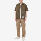 WTAPS Men's Short Sleeve Exp Shirt in Olive Drab