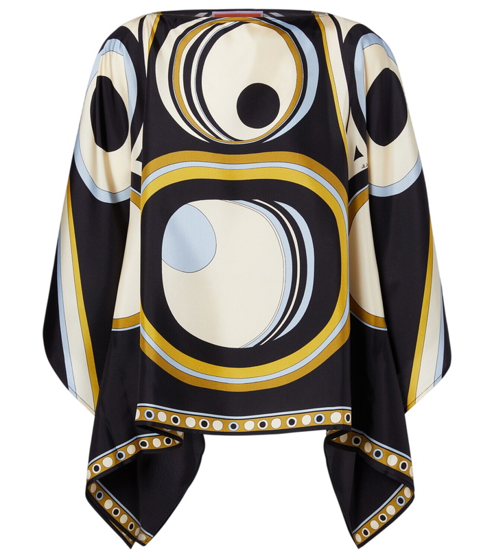 Photo: La DoubleJ Foulard printed silk twill top