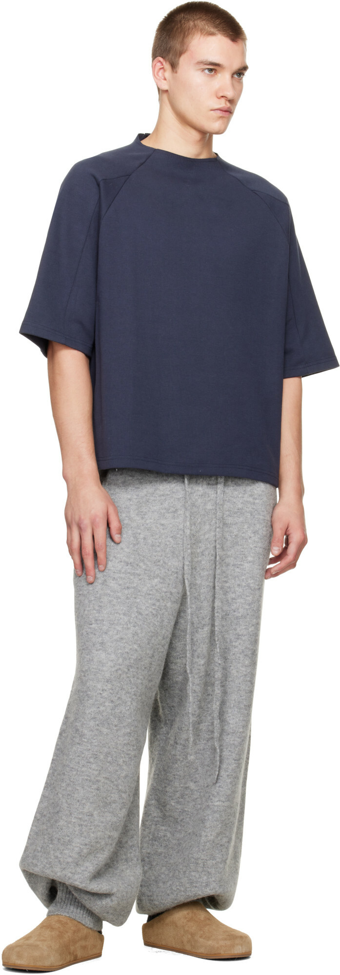 Seventh Navy Box Cut T-shirt