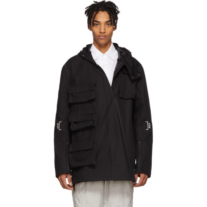 A-Cold-Wall* Black Detachable Sleeves Cargo Coat A-Cold-Wall*