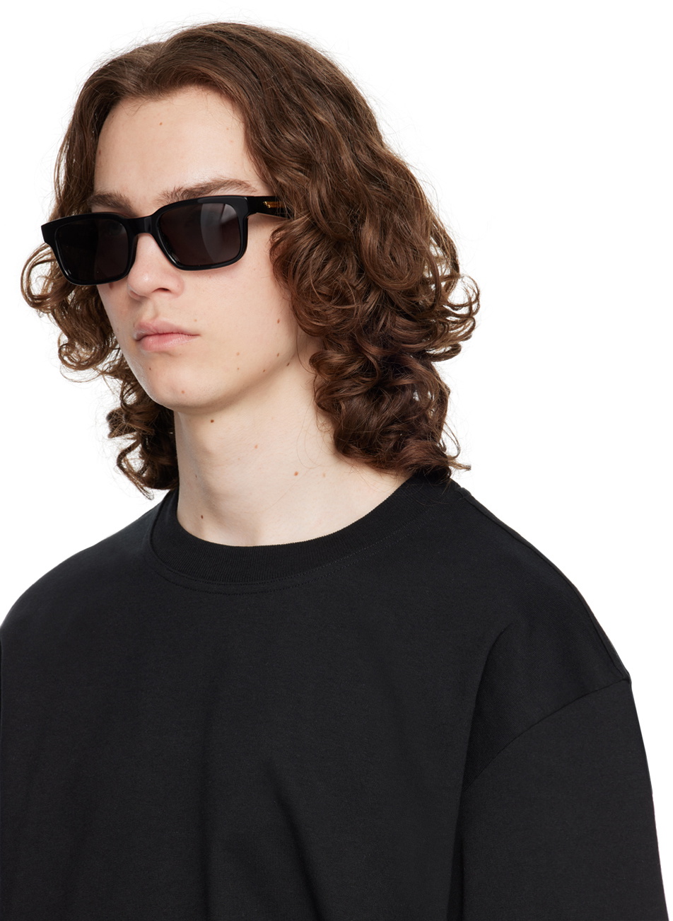Bottega Veneta Black Classic Square Sunglasses Bottega Veneta