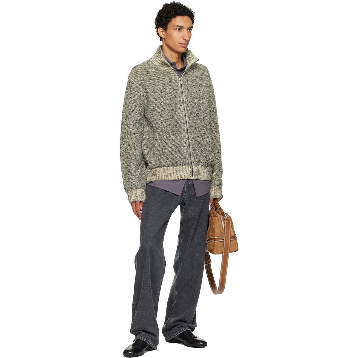 Jil Sander Gray Loose Lightweight Jeans