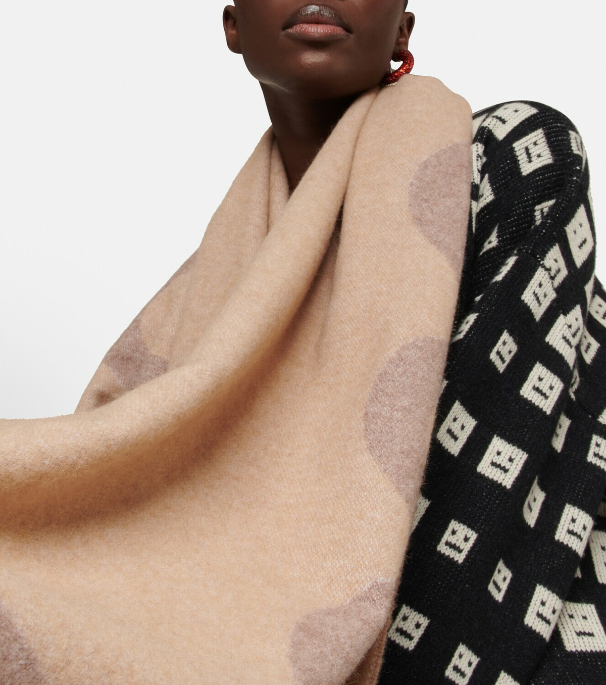 Acne Studios - Logo wool-blend jacquard scarf Acne Studios