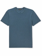 TOM FORD - Lyocell and Cotton-Blend Jersey T-Shirt - Blue