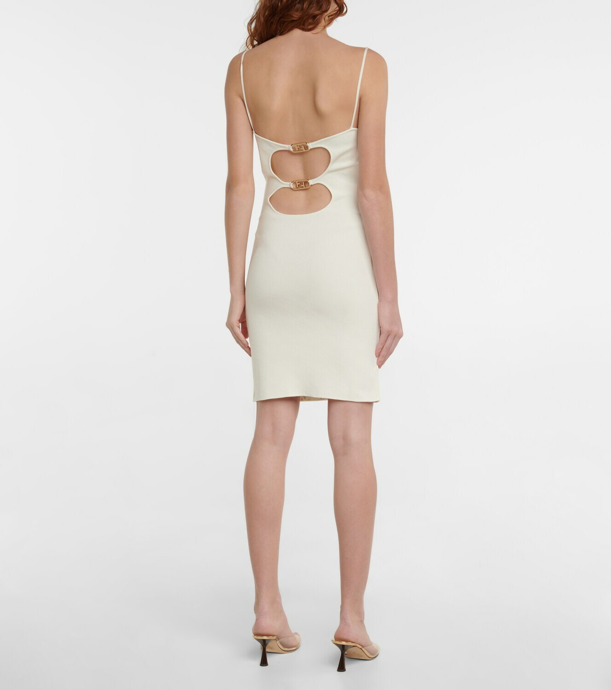 Fendi FF buckle cutout minidress