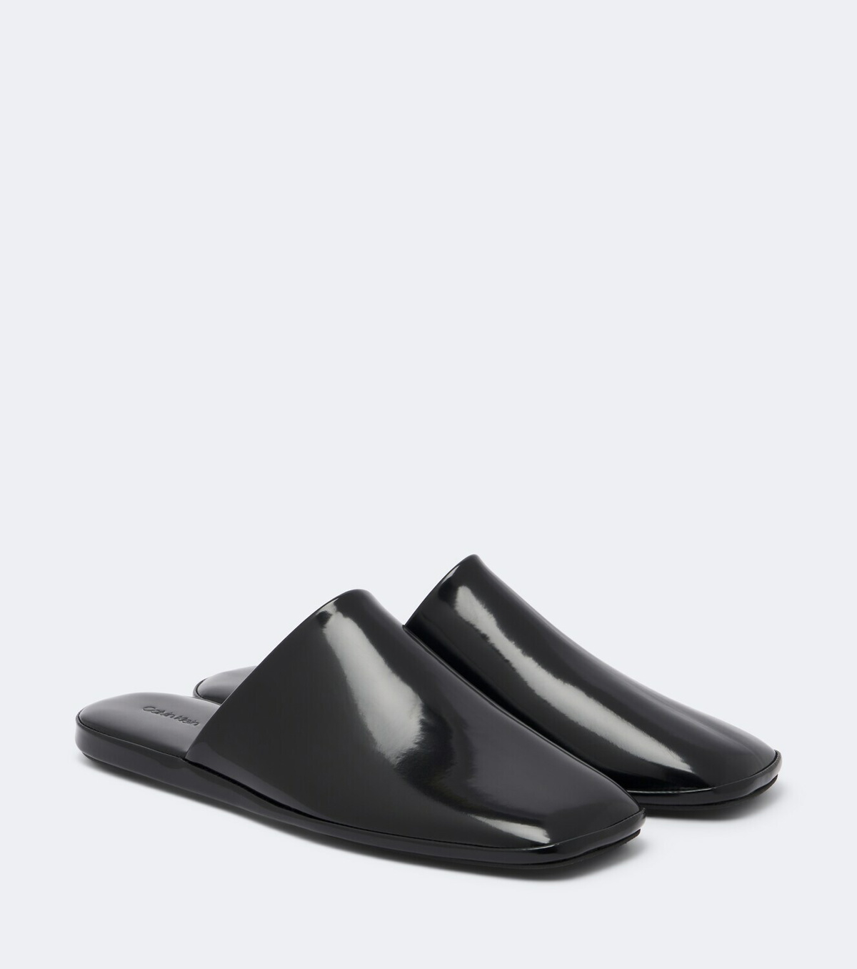 Calvin Klein Collection Hugh patent leather mules