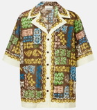 Alémais Minnie printed cotton bowling shirt