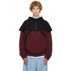 Dries Van Noten Black Cape Hoodie