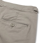 Orlebar Brown - Bulldog Slim-Fit Stretch-Cotton Twill Shorts - Men - Gray green